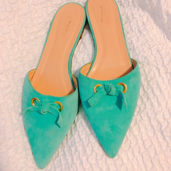 J. Crew Shoes - J crew suede mules/slides